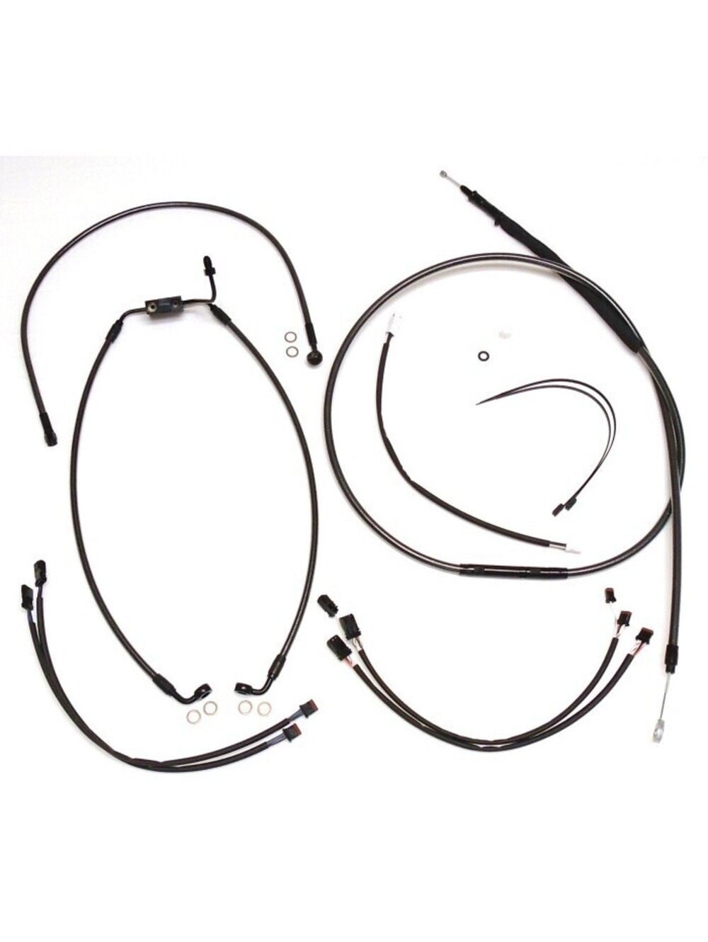 NEW Magnum Black Pearl Dyna Handlebar Installation Kit 18" - 20" Apes 0662-0281